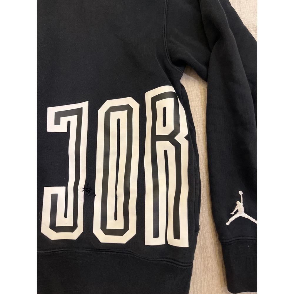 Vintage Nike Air Jordan Jumpman Hoodie Black White‎ Mens Size M Sweater